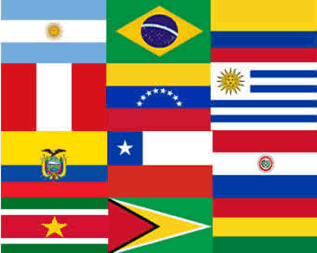Bandeiras dos países da America Latina