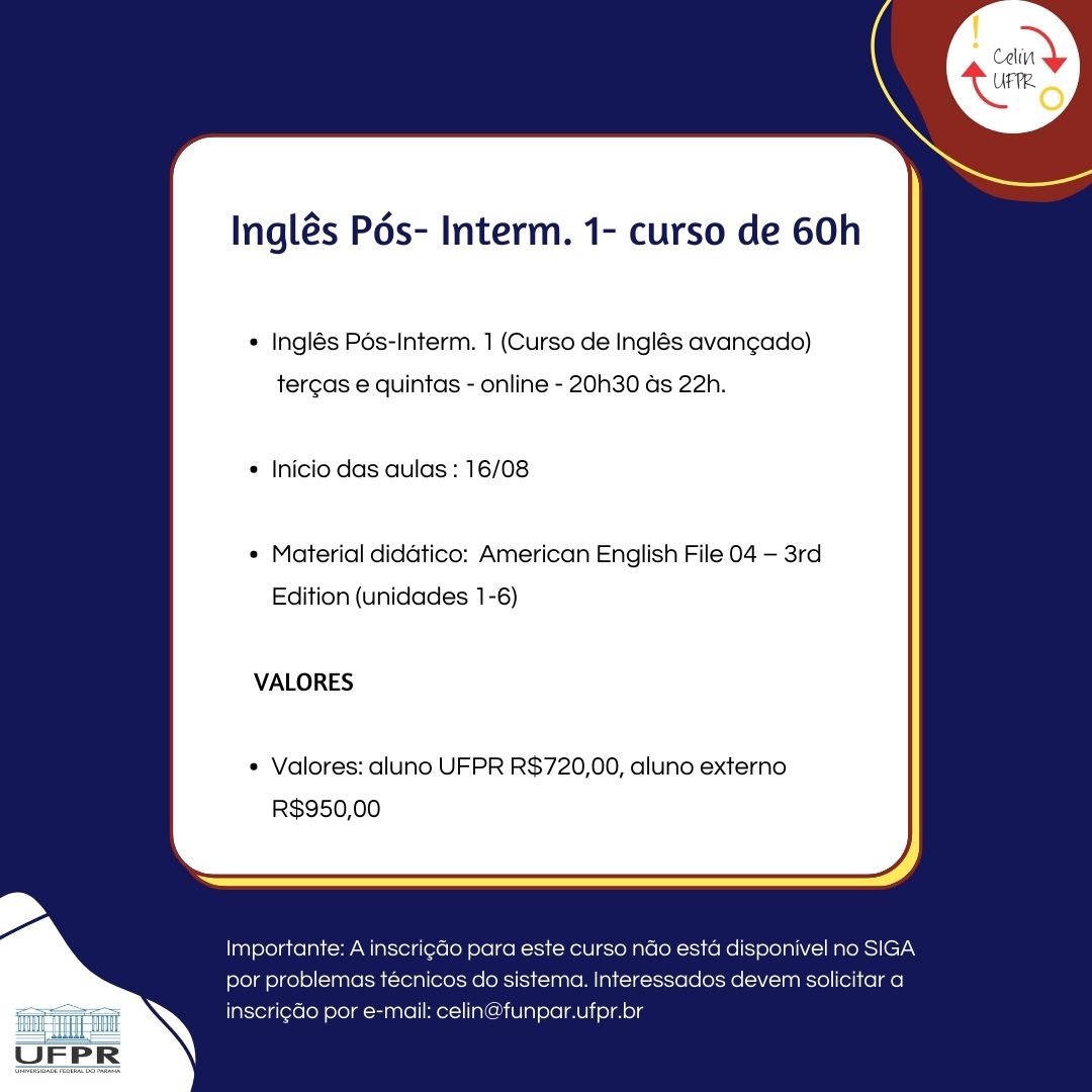 Curso Ingles intermediario- aula 2 - Inglês