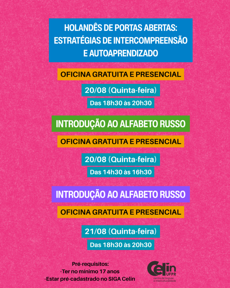 MAIS LÍNGUAS!